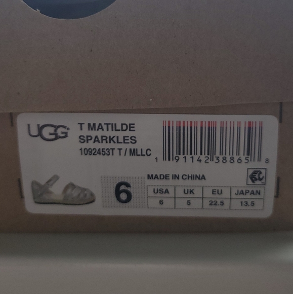 UGG | Size 6c Matilde Sparkle Sandals. BRAND NEW - Picture 2 of 5